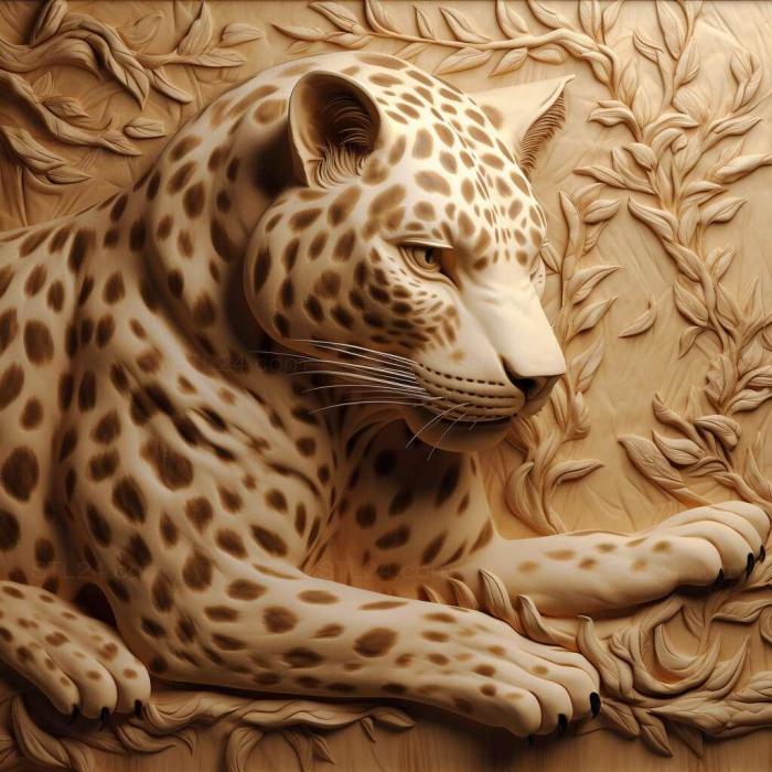 Nature and animals (st leopard 2, NATURE_510) 3D models for cnc